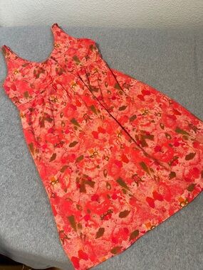 Fresh Produce Dress Medium Jersey Knit Stretch Orange Summer Casual